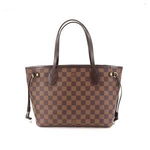 Louis Vuitton Damier Neverfull PM Tote Bag Ebene Brown